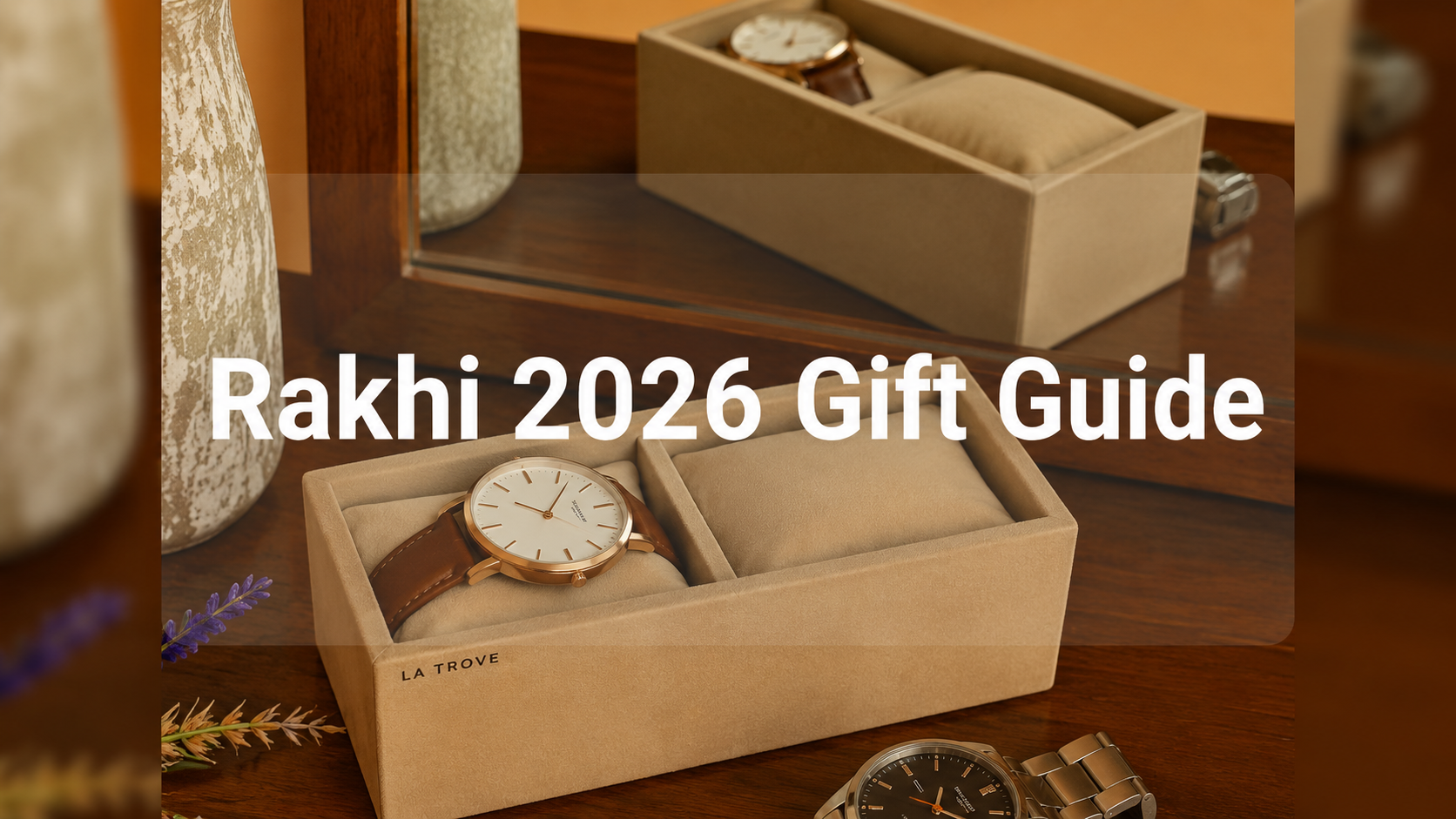 Stylish watch organizer – Rakhi gift for brother.