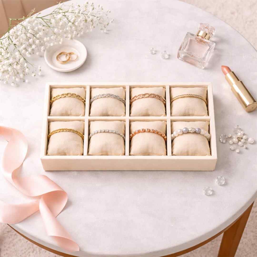 TBT 8 Slot Bracelet Tray Elegant Jewellery Organisation for Modern Wardrobes