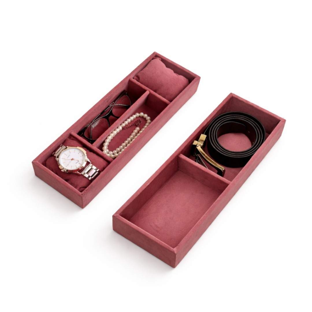 Belt, Sunglass & Watch Drawer Organizer Tray