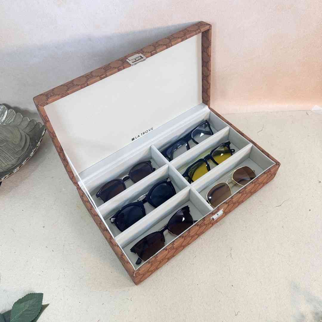 Designer 6 Slot Sunglass Box