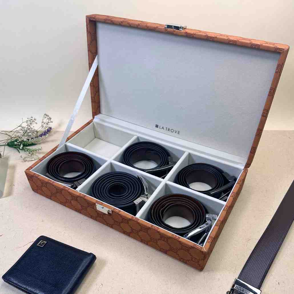 Designer 6 Slot Belt Box