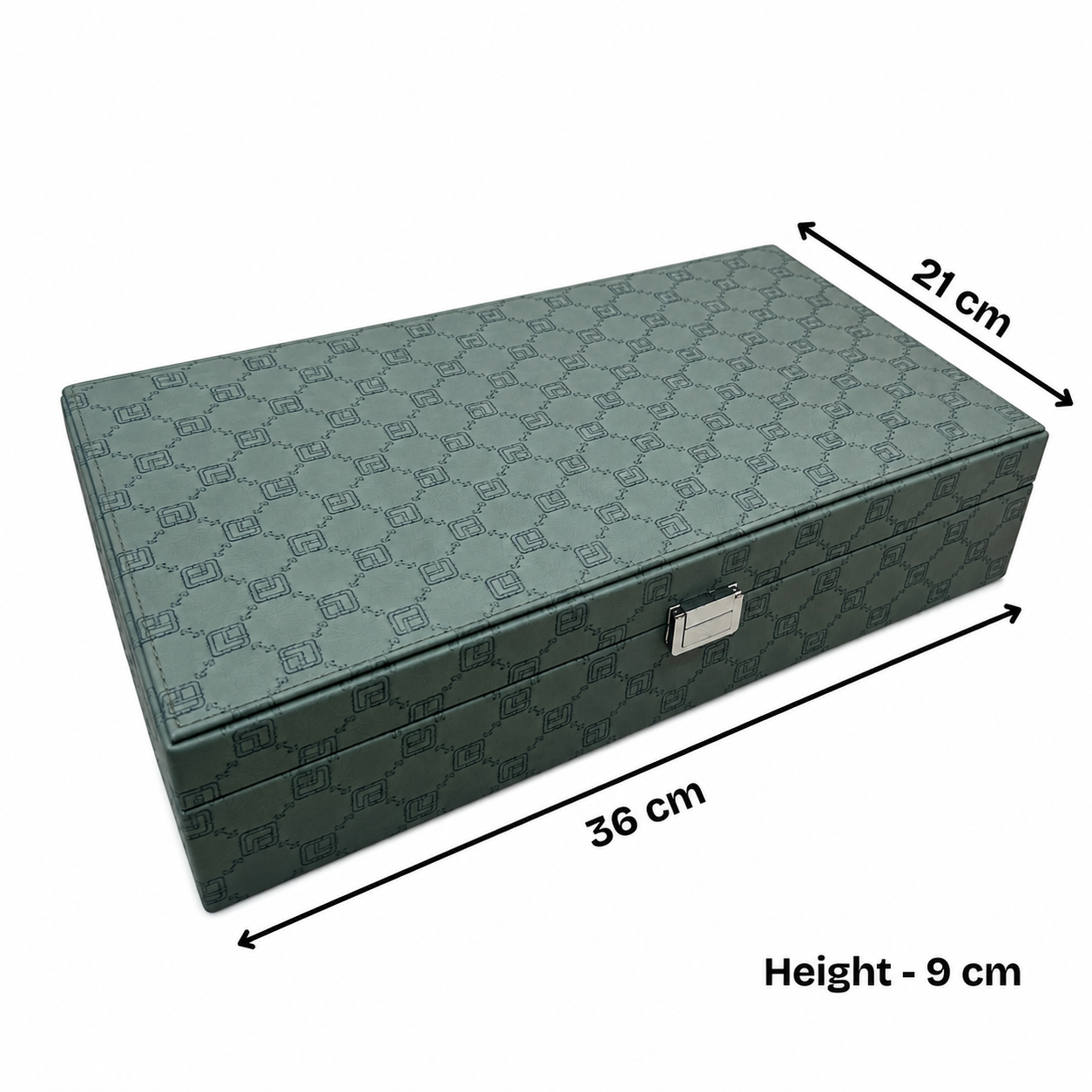 Designer 10 Slot Tie & Pocket Square Box