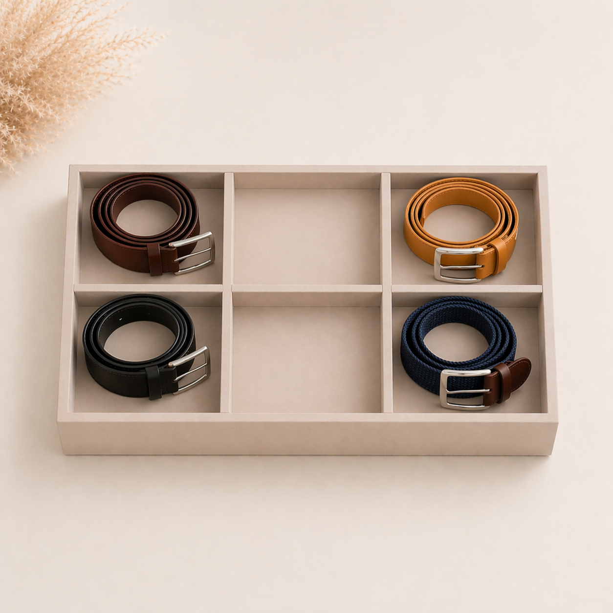 6 Slot Belt Tray Large