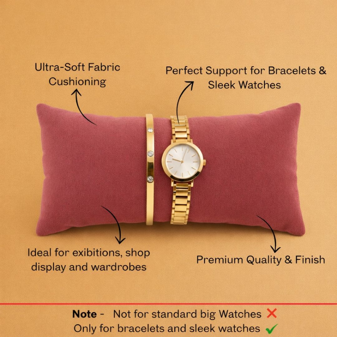La Trove Luxury Long Velvet Pillow Inserts for Bracelets & Jewellery Organizer Pillows