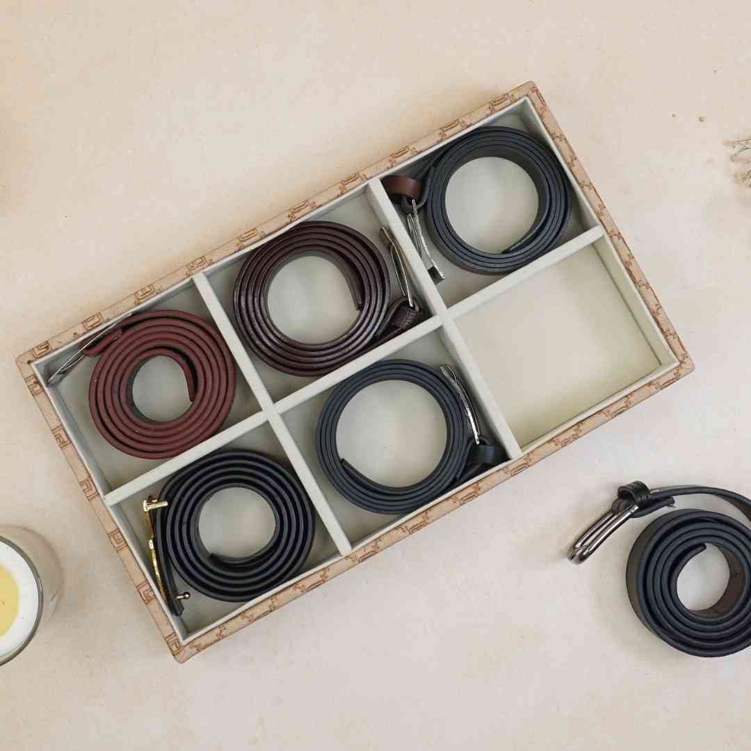 Designer 6-Slot Belt Tray