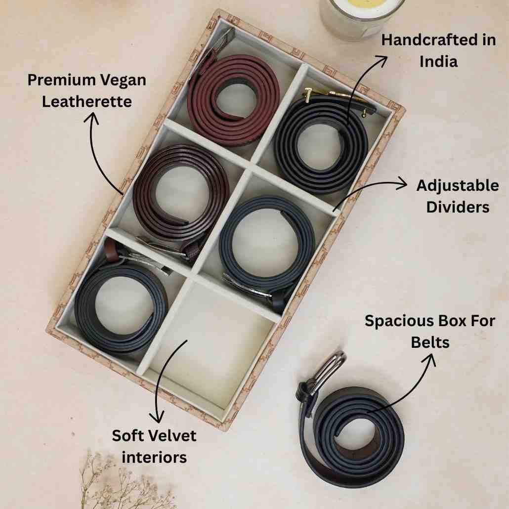 Designer 6-Slot Belt Tray