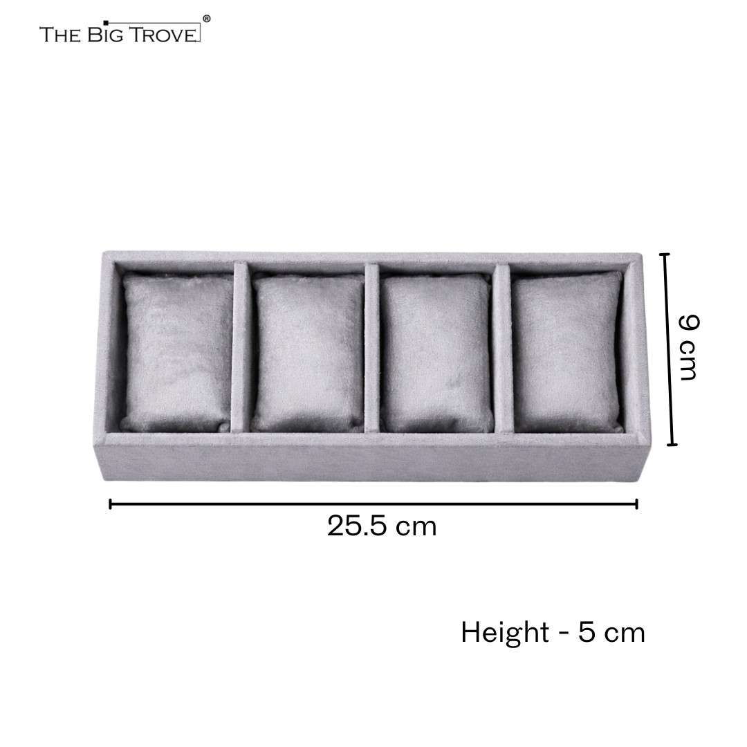 TBT 4 Slot Watch Tray – Elegant Watch Organisation for Modern Wardrobes