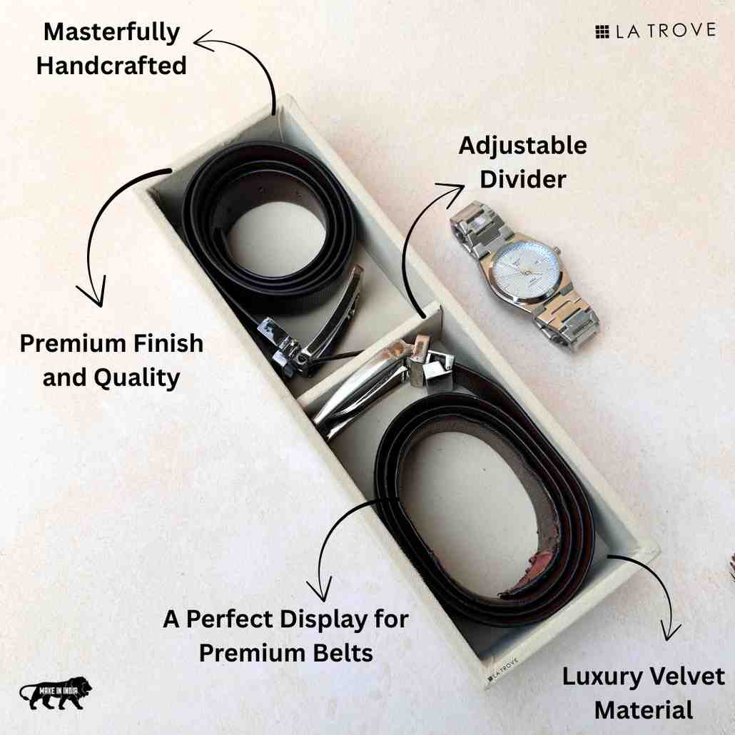 2 Slot Belt Organiser Tray (Sleek)