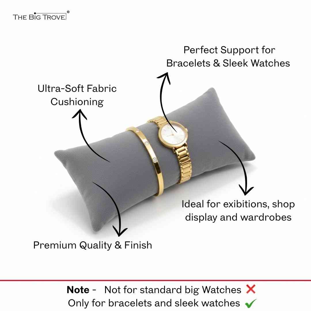 The Big Trove Suede Velvet Pillows for Watch, Bangle & Jewellery Organisers