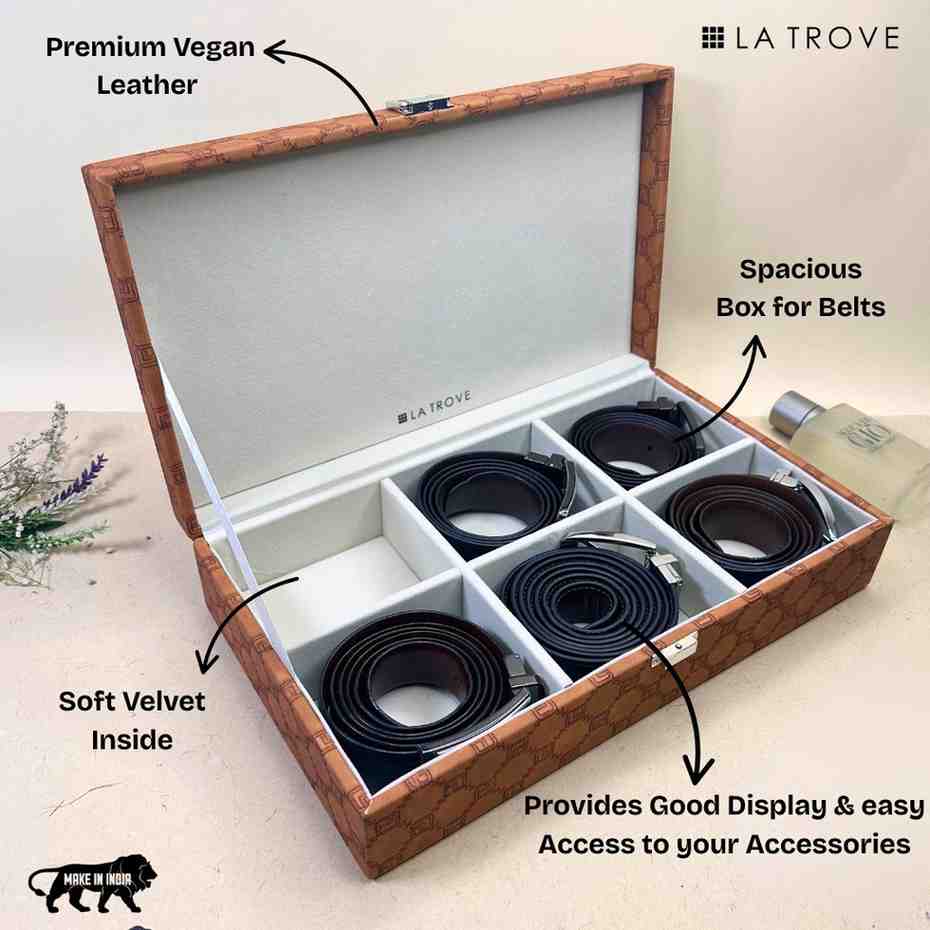 Designer 6 Slot Belt Box