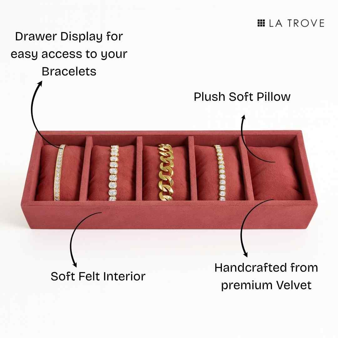 5 Slot Bracelet Tray Organizer