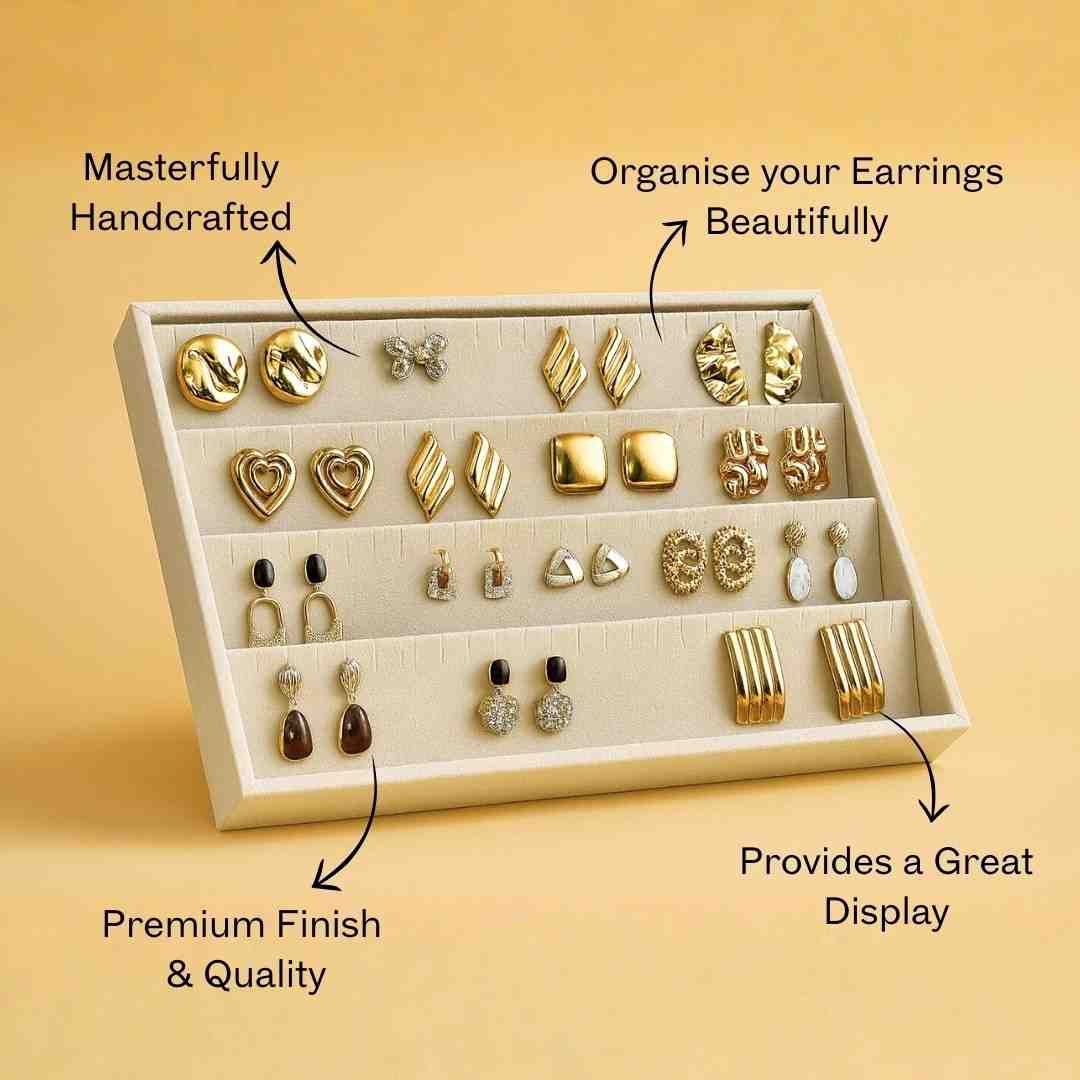Earring Tray for Earrings, Studs & Small Jewellery