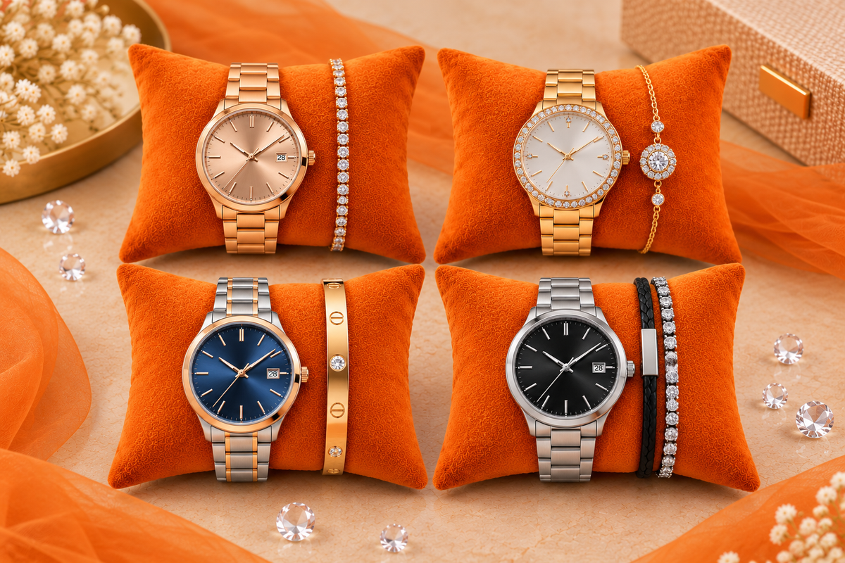 Velvet Watch Display Pillow