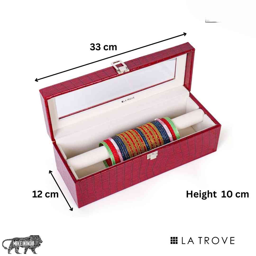 Bangle Box (Single Rod with Glass Top)