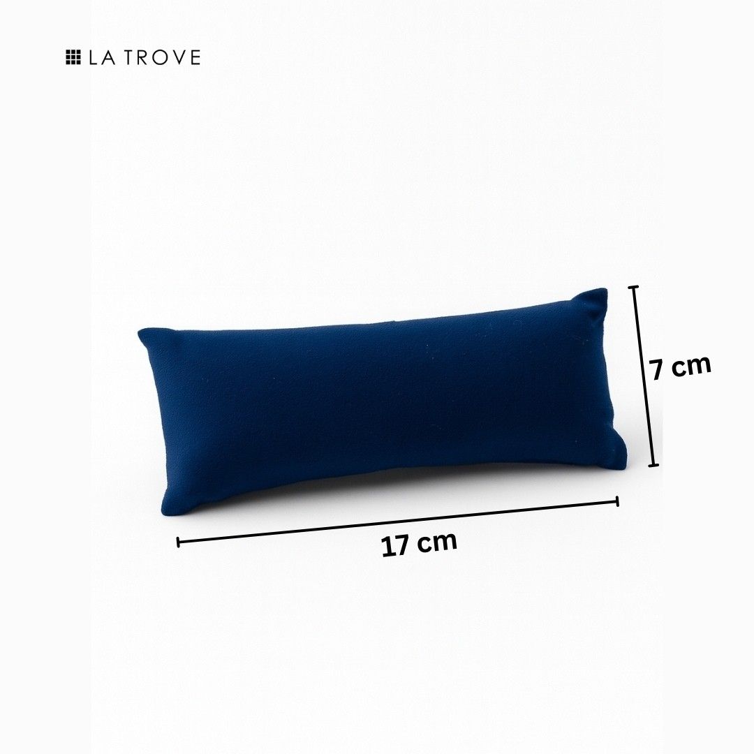 La Trove Luxury Long Velvet Pillow Inserts for Bracelets & Jewellery Organizer Pillows