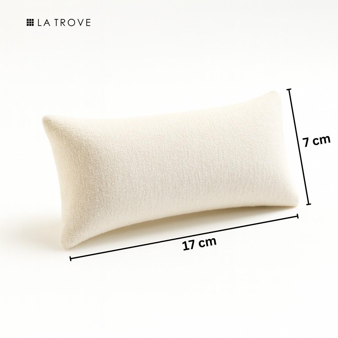 La Trove Luxury Long Velvet Pillow Inserts for Bracelets & Jewellery Organizer Pillows