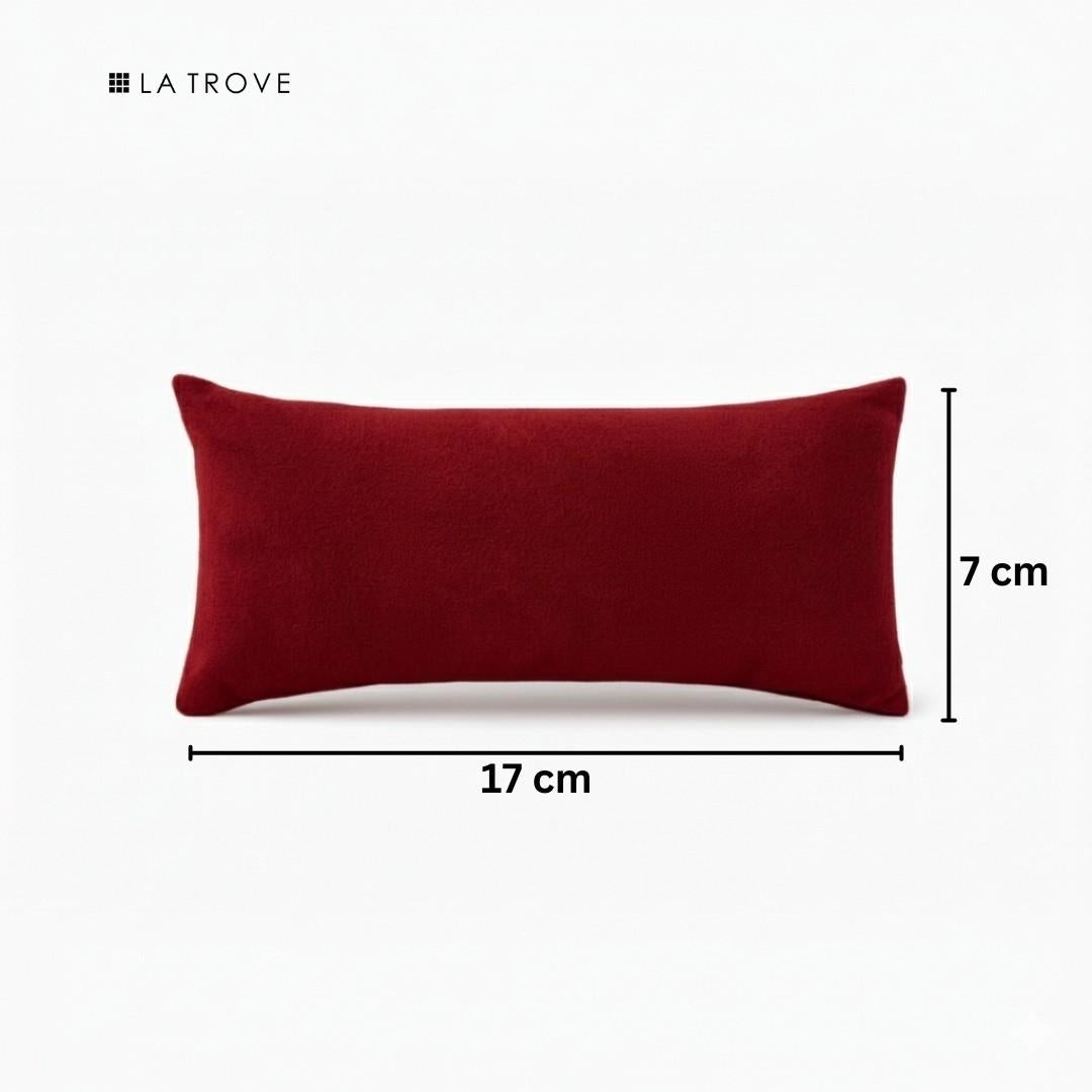 La Trove Luxury Long Velvet Pillow Inserts for Bracelets & Jewellery Organizer Pillows