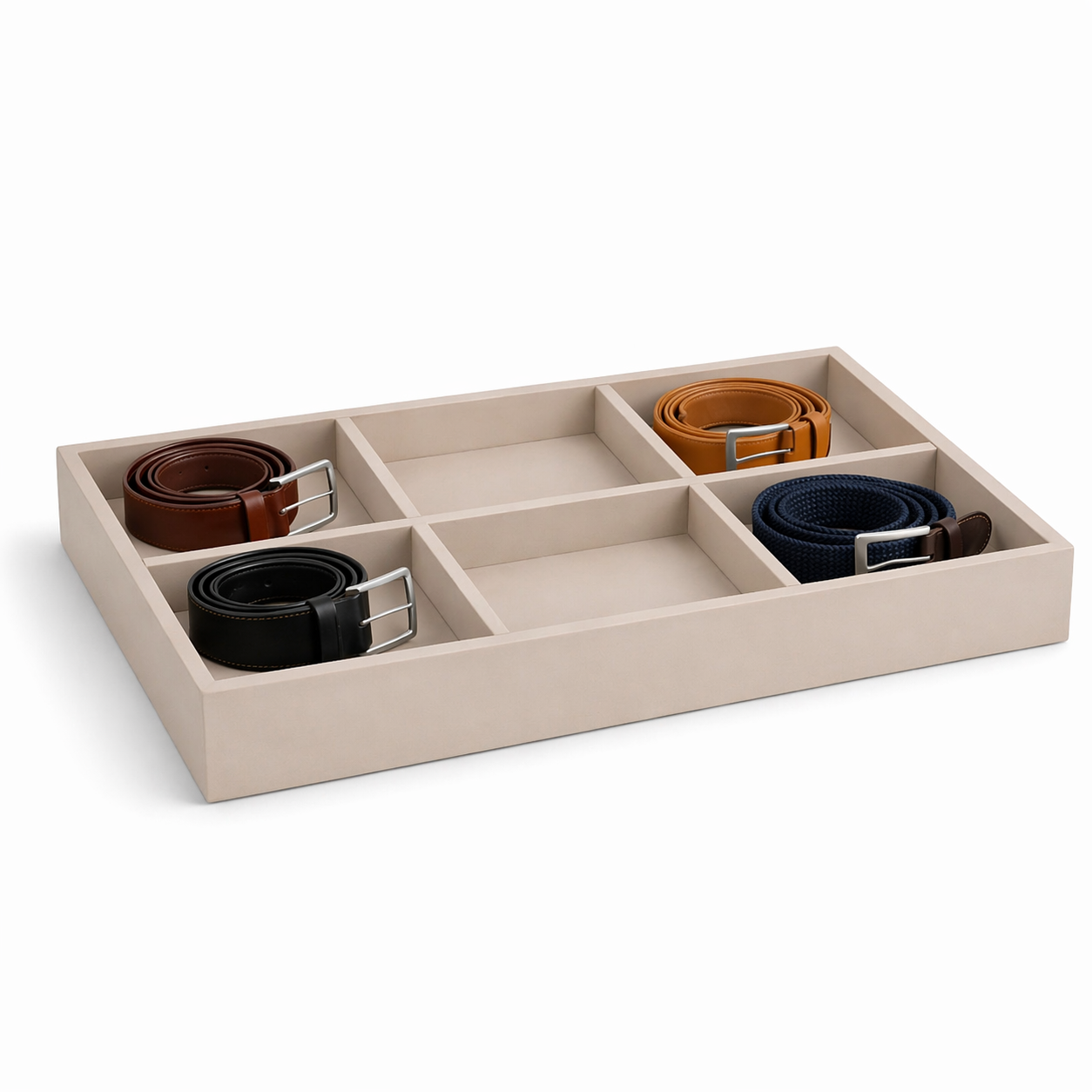 6 Slot Belt Tray Large