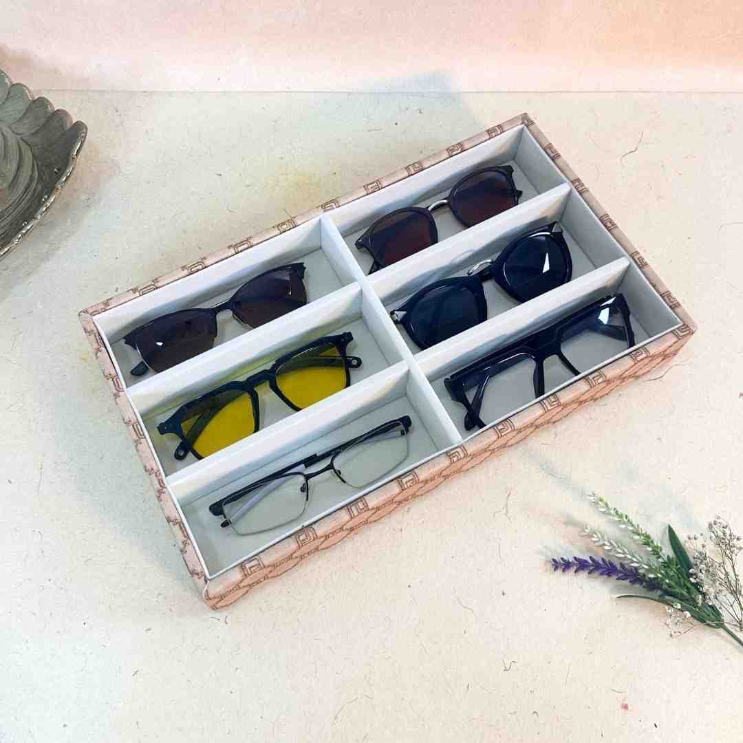 Designer 6 Slot Sunglass Organiser Tray