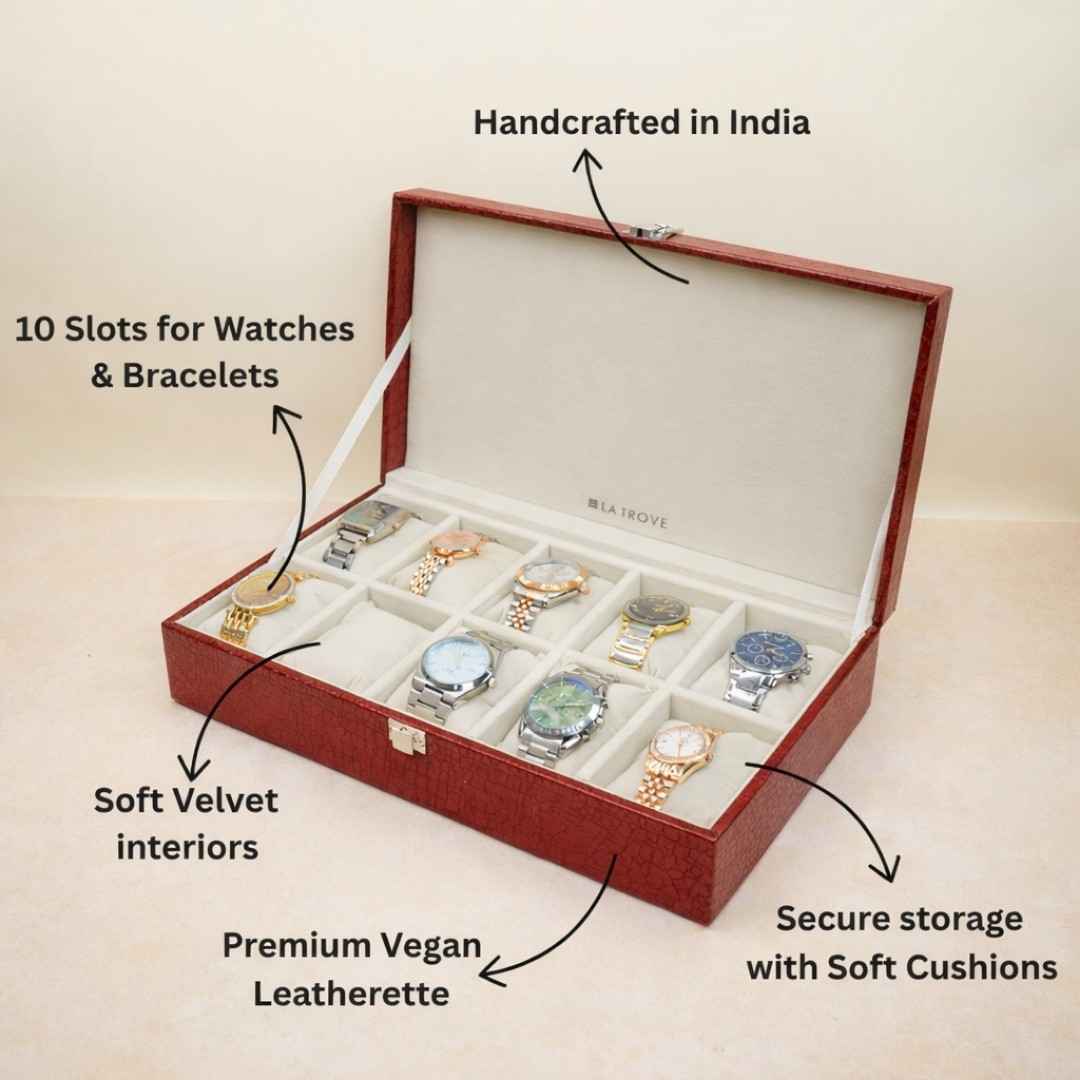 10 Slot Watch Box