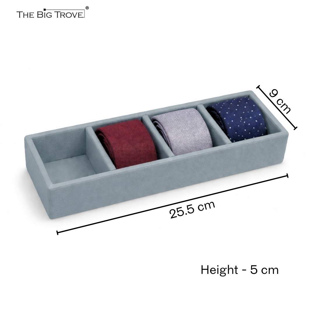 TBT 4 Slot Tie Tray Smart Tie Organisation for Modern Wardrobes