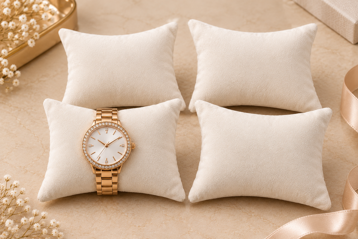 Velvet Watch Display Pillow