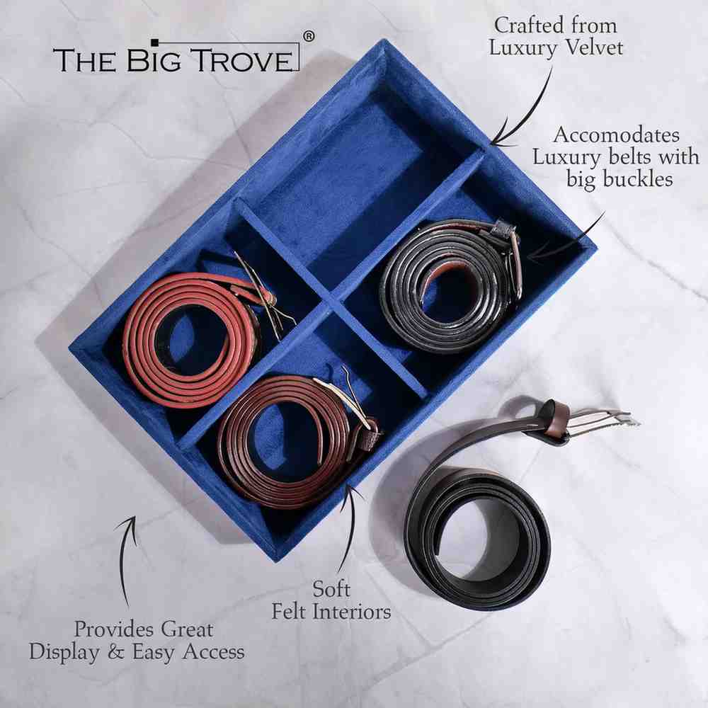 4 Slot Belt Organiser Tray