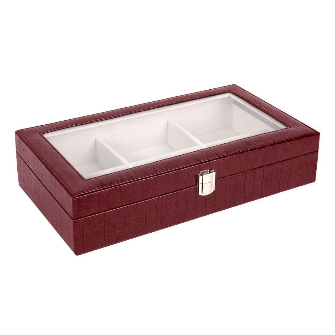 Premium 6 Slot Belt Box Glass