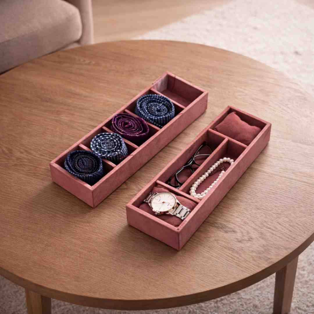Tie, Sunglass & Watch Organiser Tray for Drawer Storage
