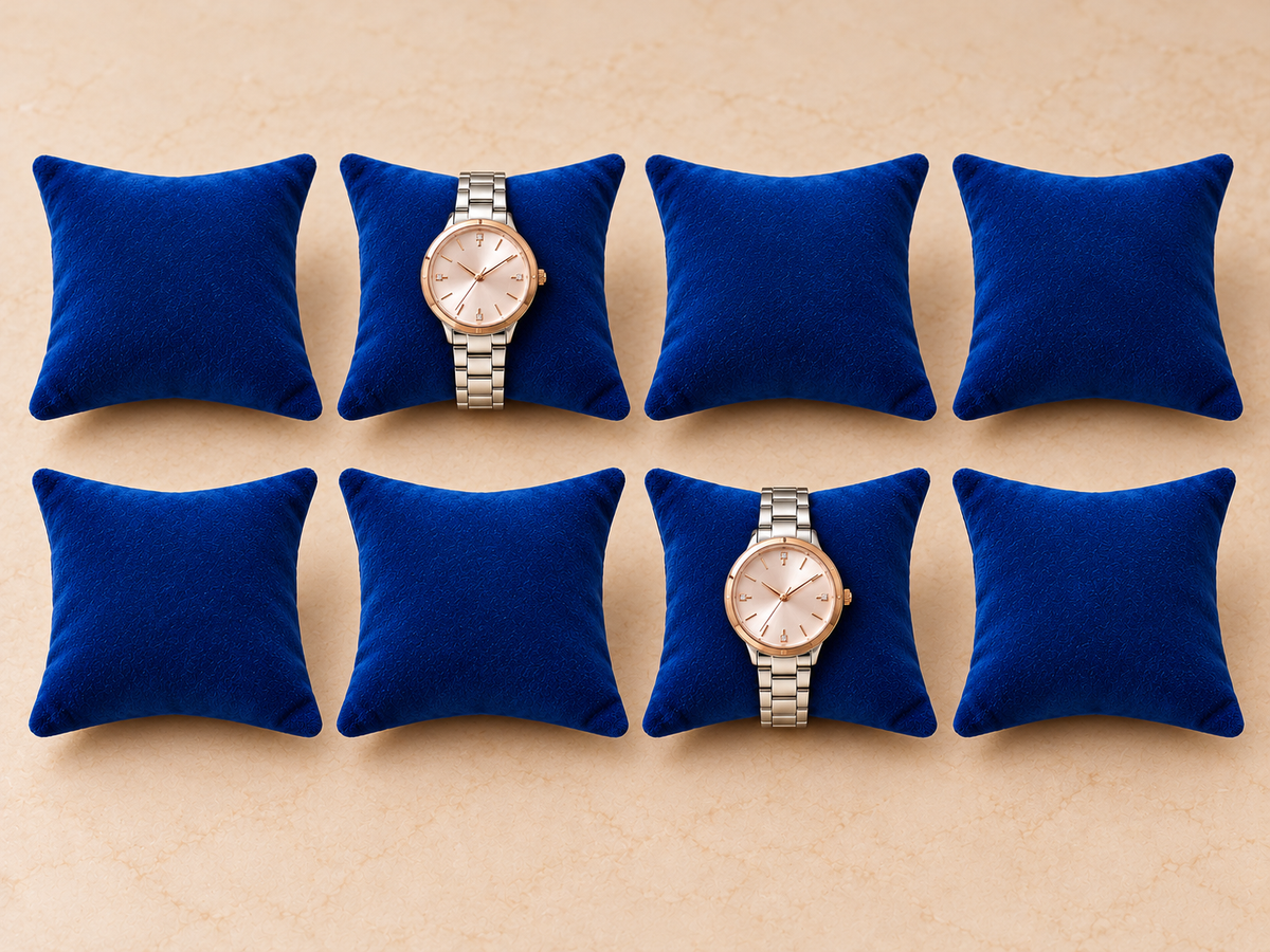 Velvet Watch Display Pillow