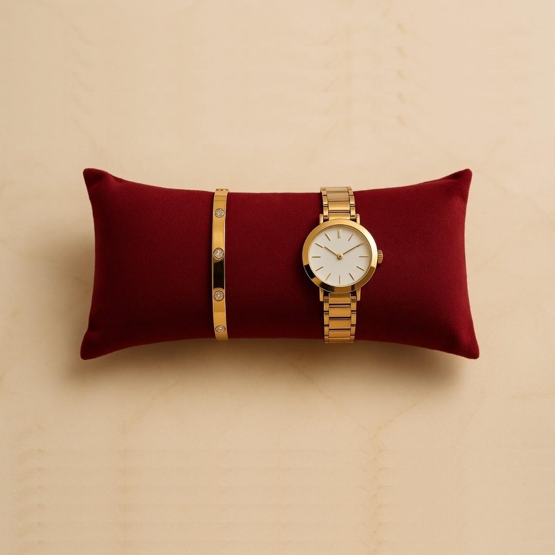 La Trove Luxury Long Velvet Pillow Inserts for Bracelets & Jewellery Organizer Pillows