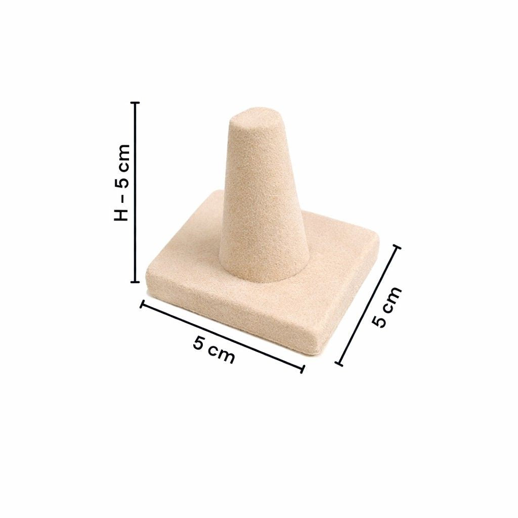 Premium Velvet Finger Ring Holder Stand