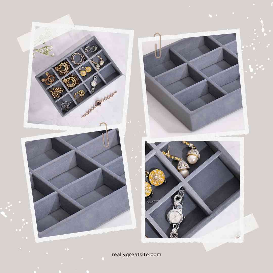 Luxury 12 Grid Jewellery Tray