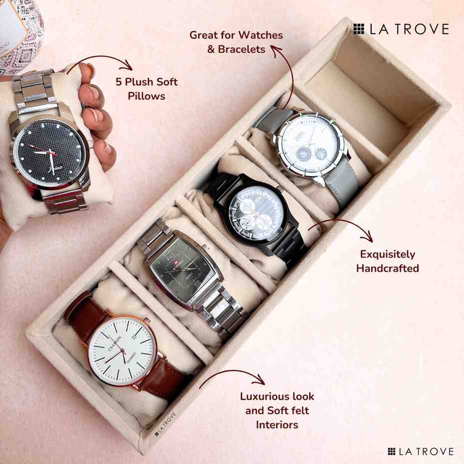 5 Slot Watch Tray (Sleek)