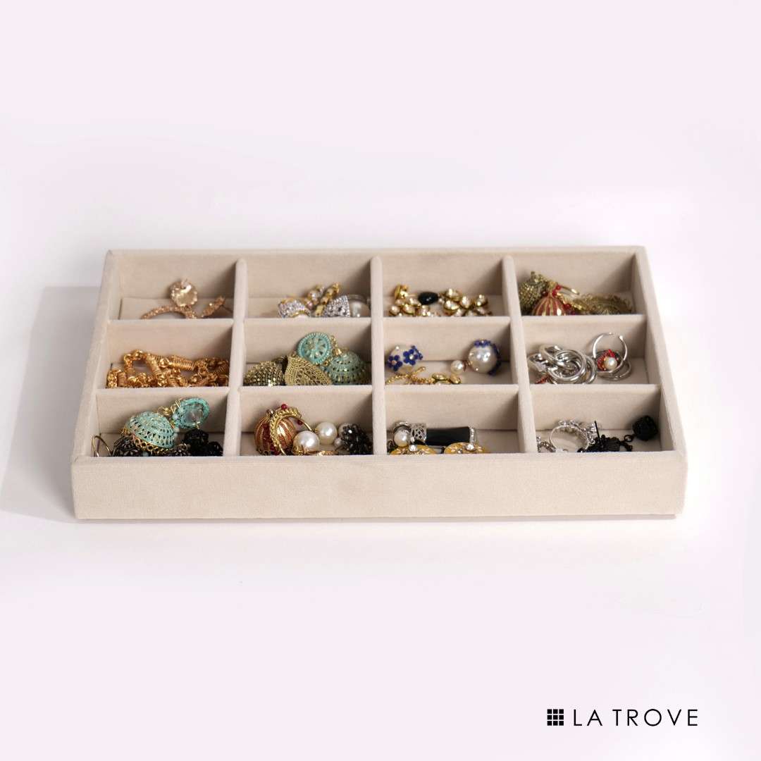 Luxury 12 Grid Jewellery Tray