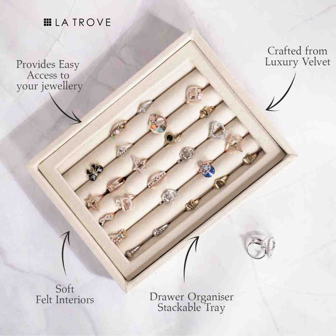 Luxury Small Ring & Cufflink Jewellery Tray