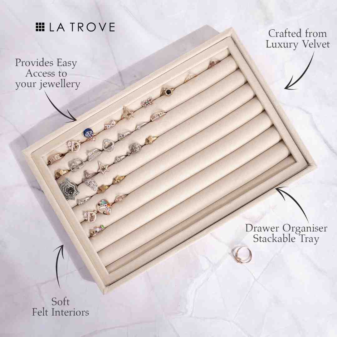 Luxury Big Ring & Cufflink Organiser Tray