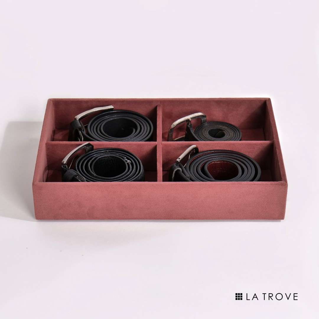 4 Slot Belt Organiser Tray