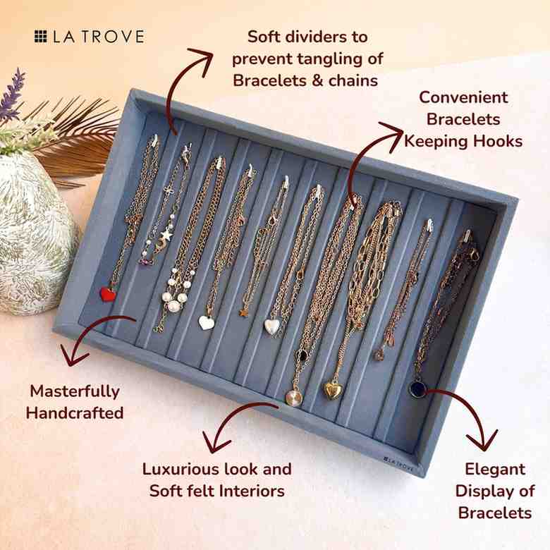 Bracelet & Chain Tray Organizer