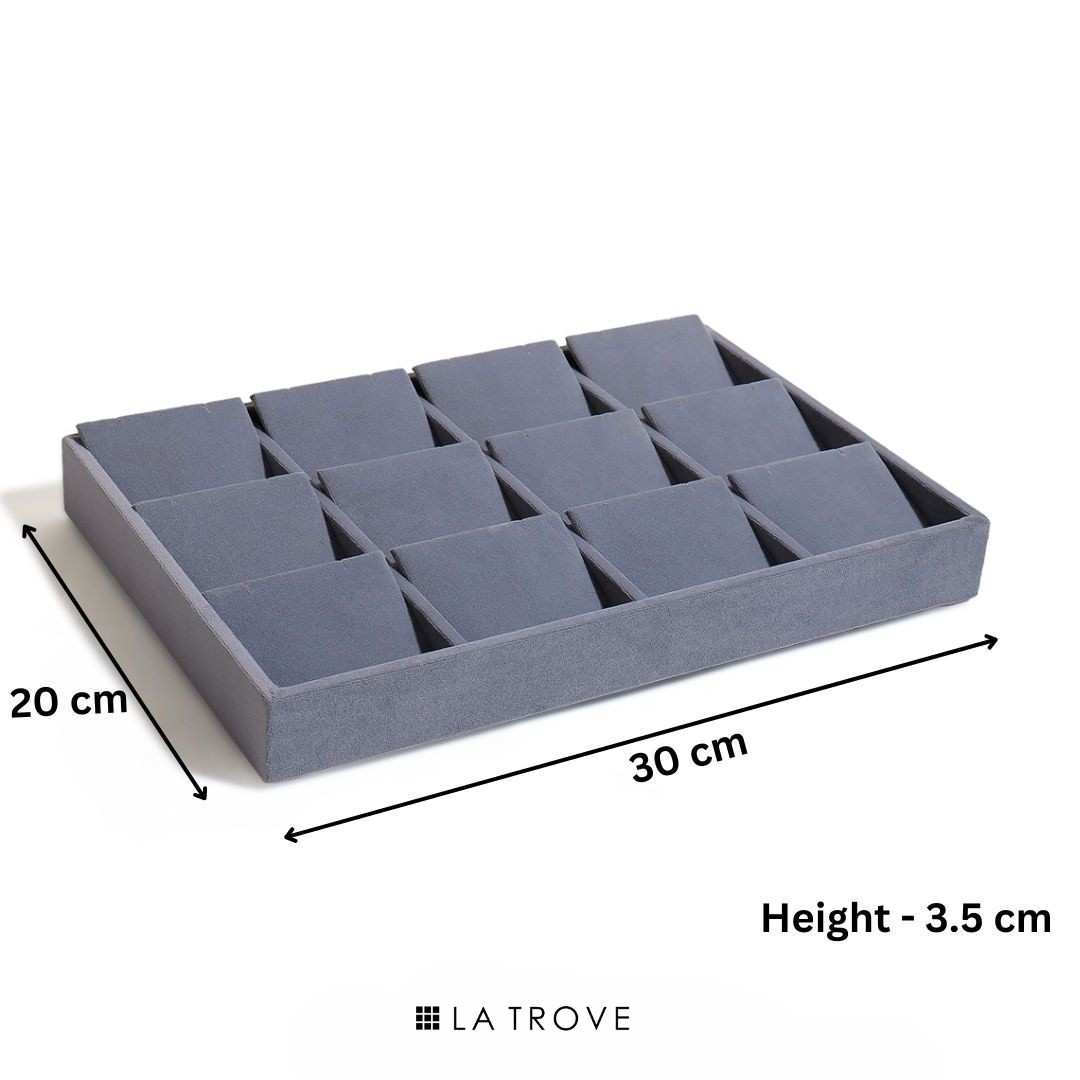 Luxury Velvet Earrings Jewellery Tray