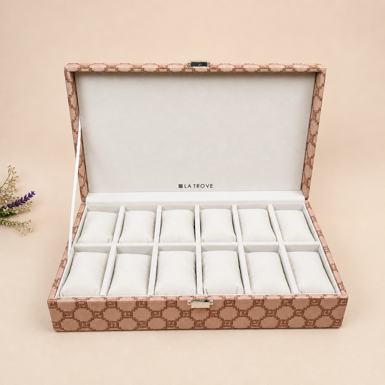 Designer 12-Slot Watch Box