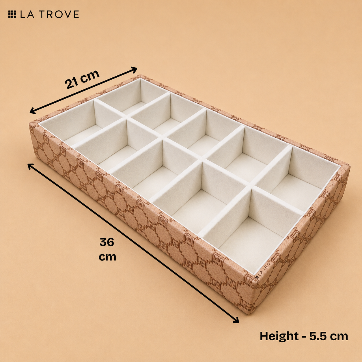 Designer 10-Slot Organizer Tray