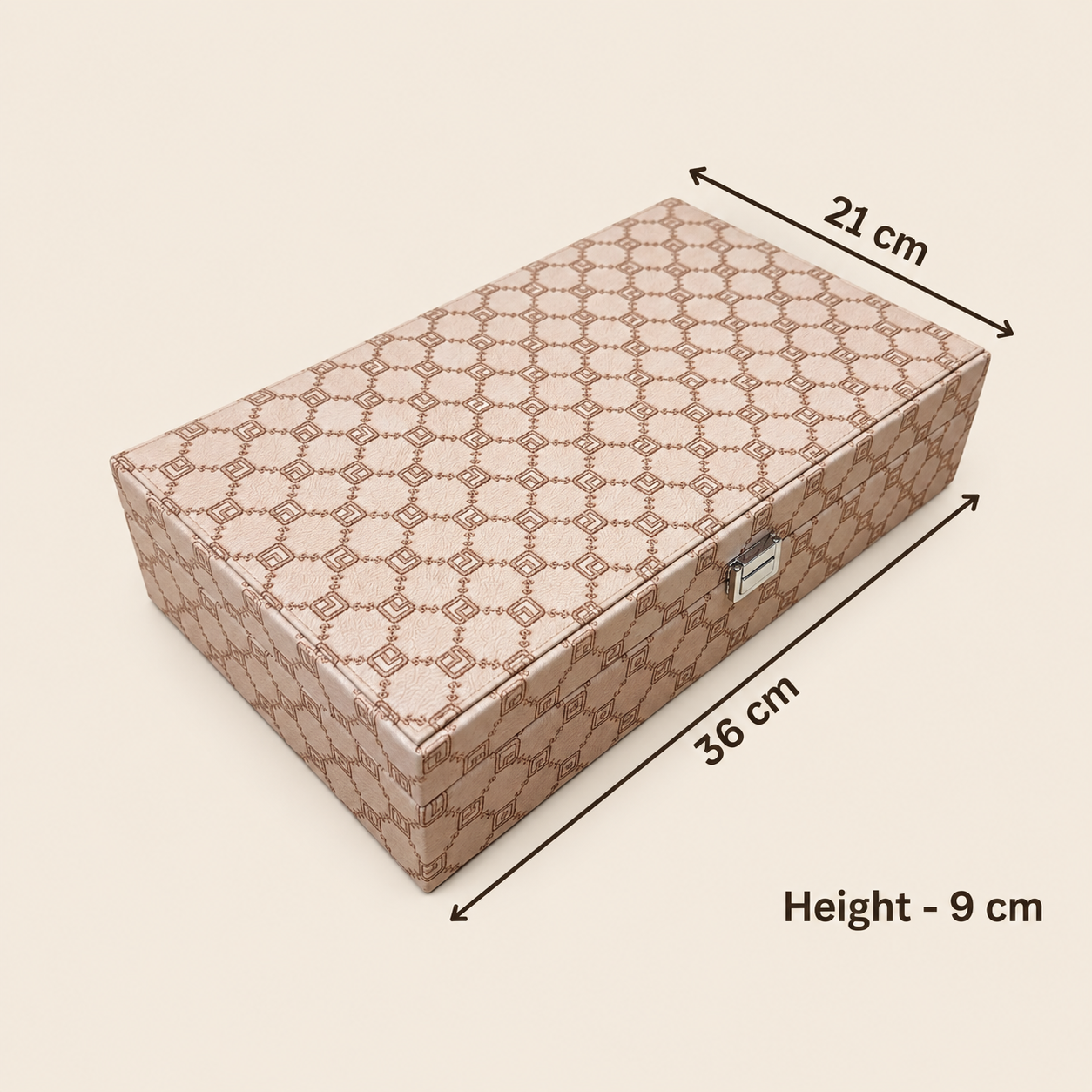 Designer 10 Slot Tie & Pocket Square Box