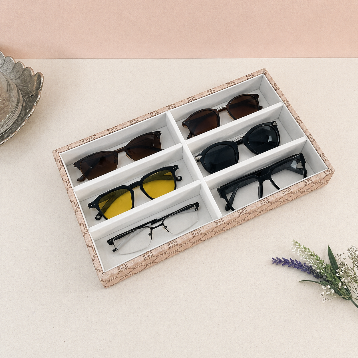 Designer 6 Slot Sunglass Organiser Tray