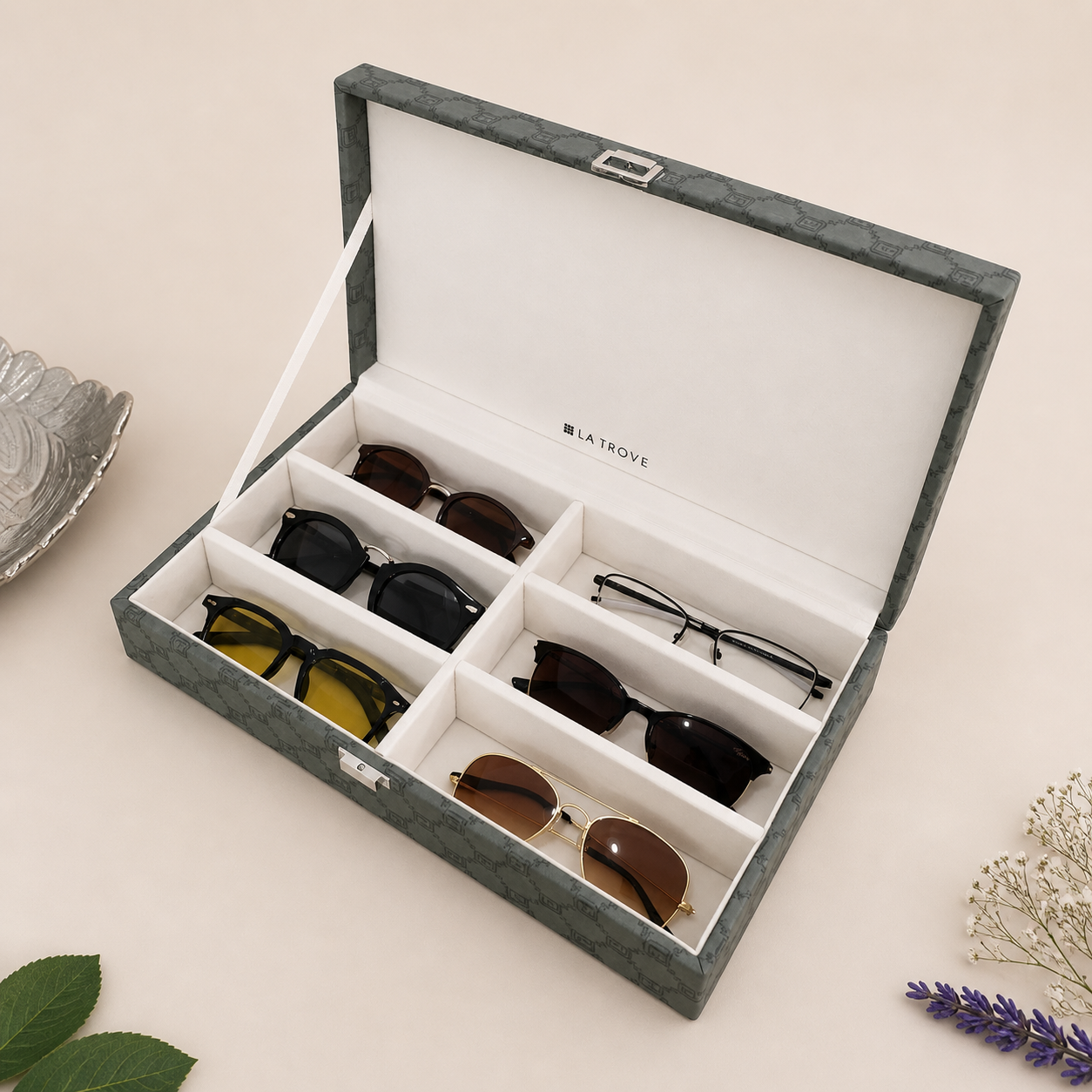 Designer 6 Slot Sunglass Box