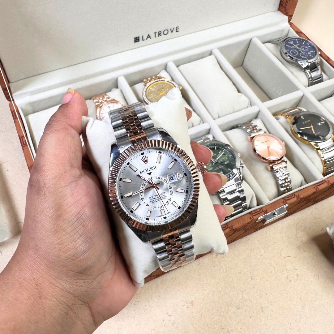 Designer 12-Slot Watch Box