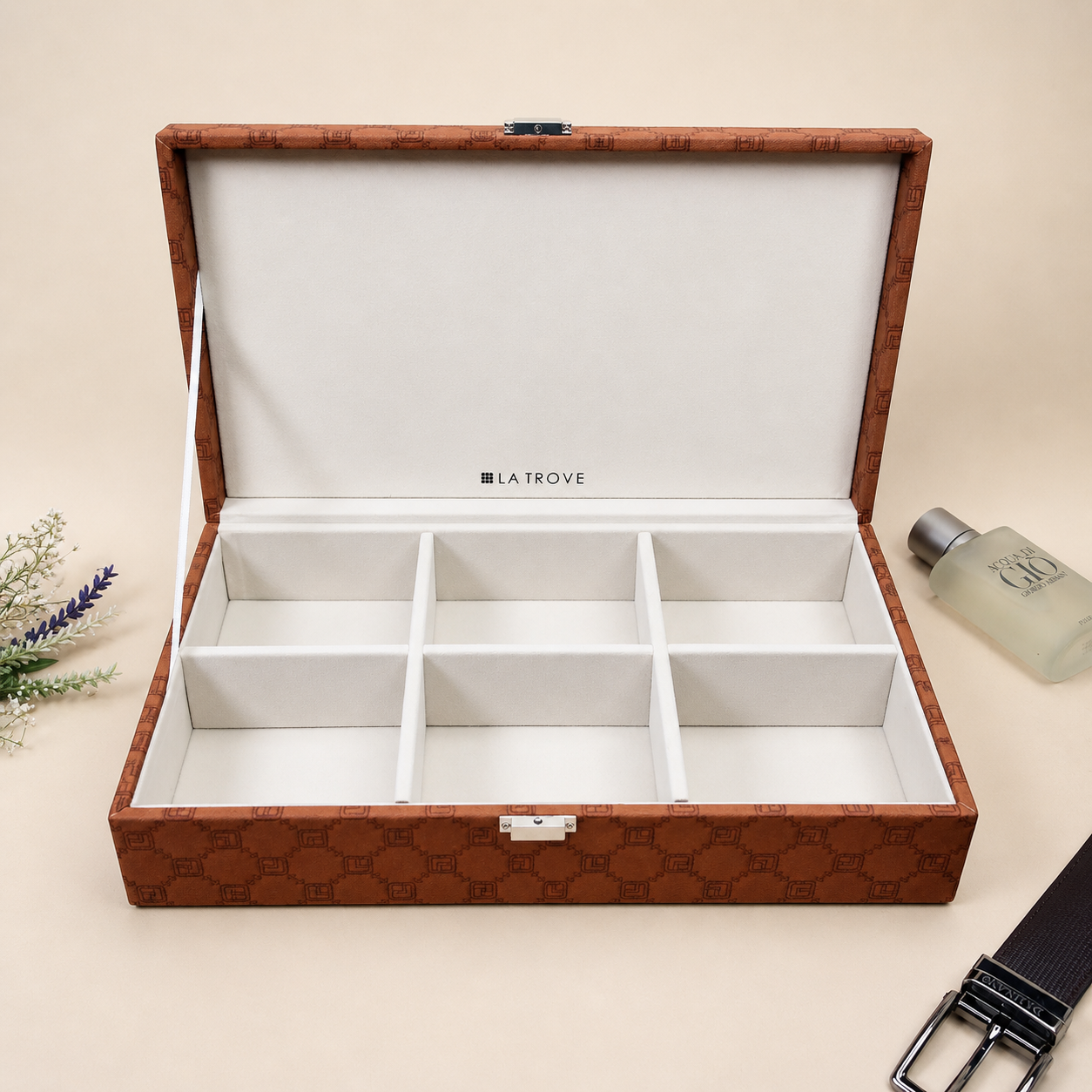 Designer 6 Slot Belt Box