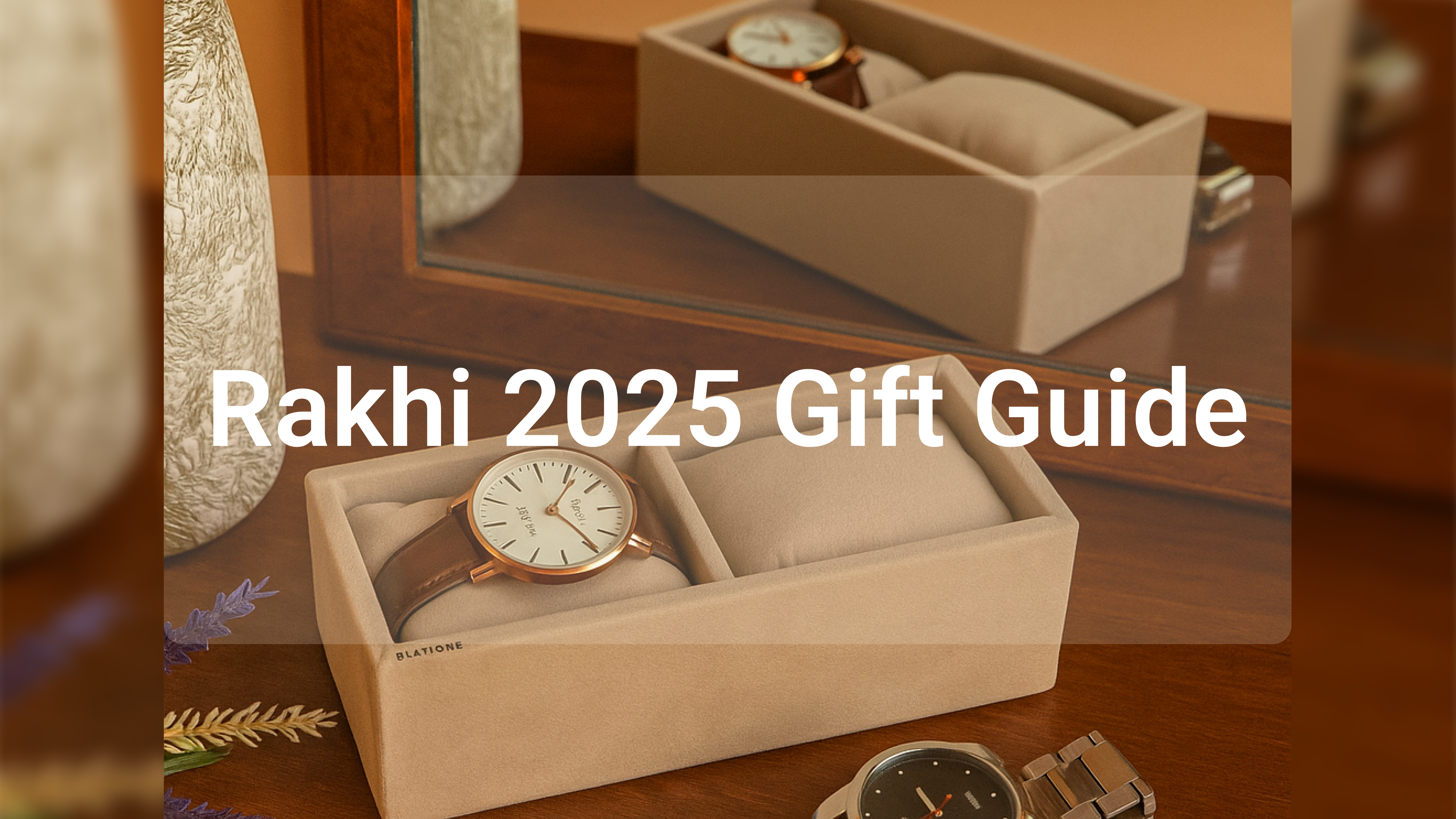 Stylish watch organizer – Rakhi gift for brother.