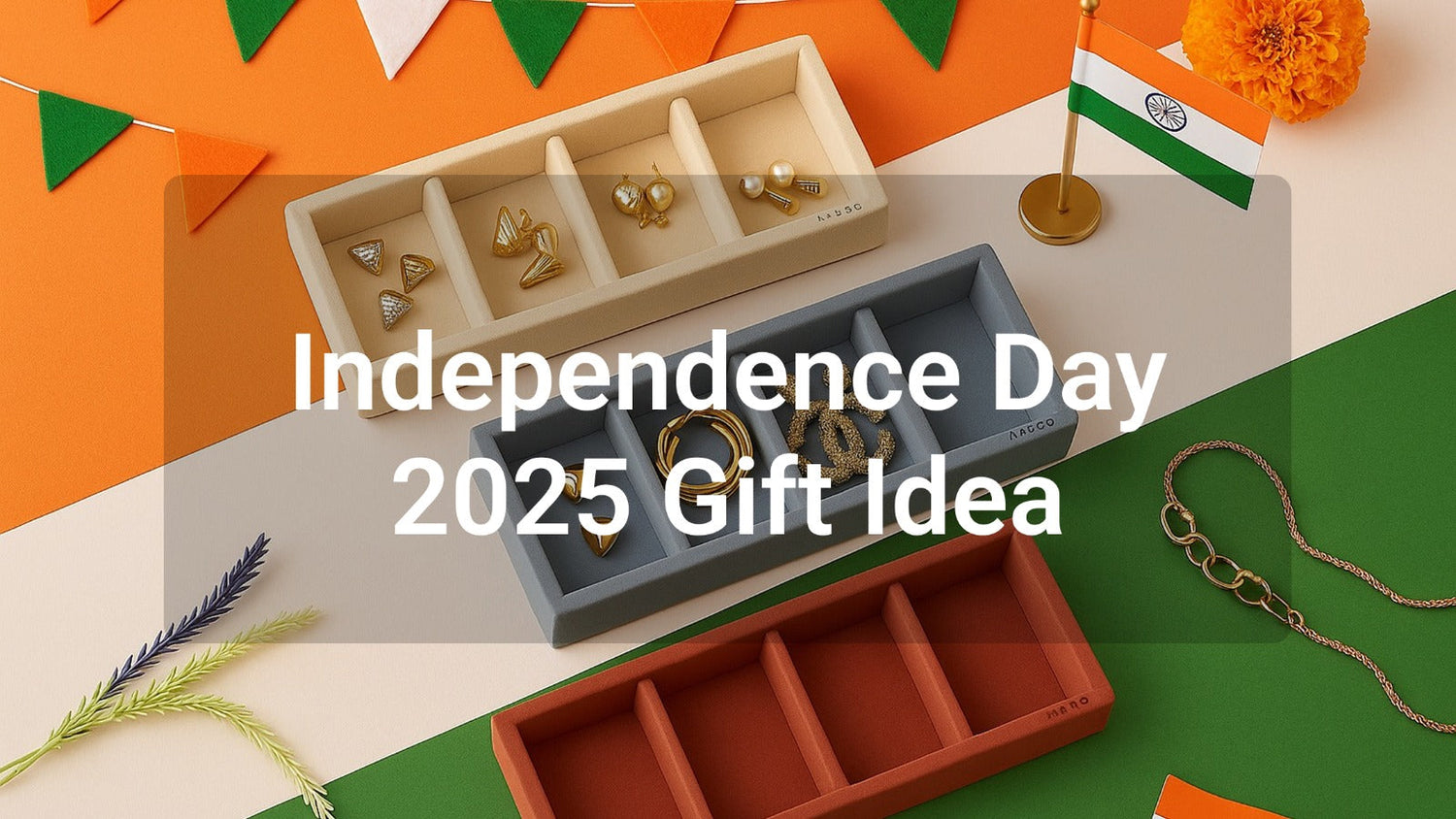 Elegant jewellery organizer tray – Independence Day 2025 gift idea.