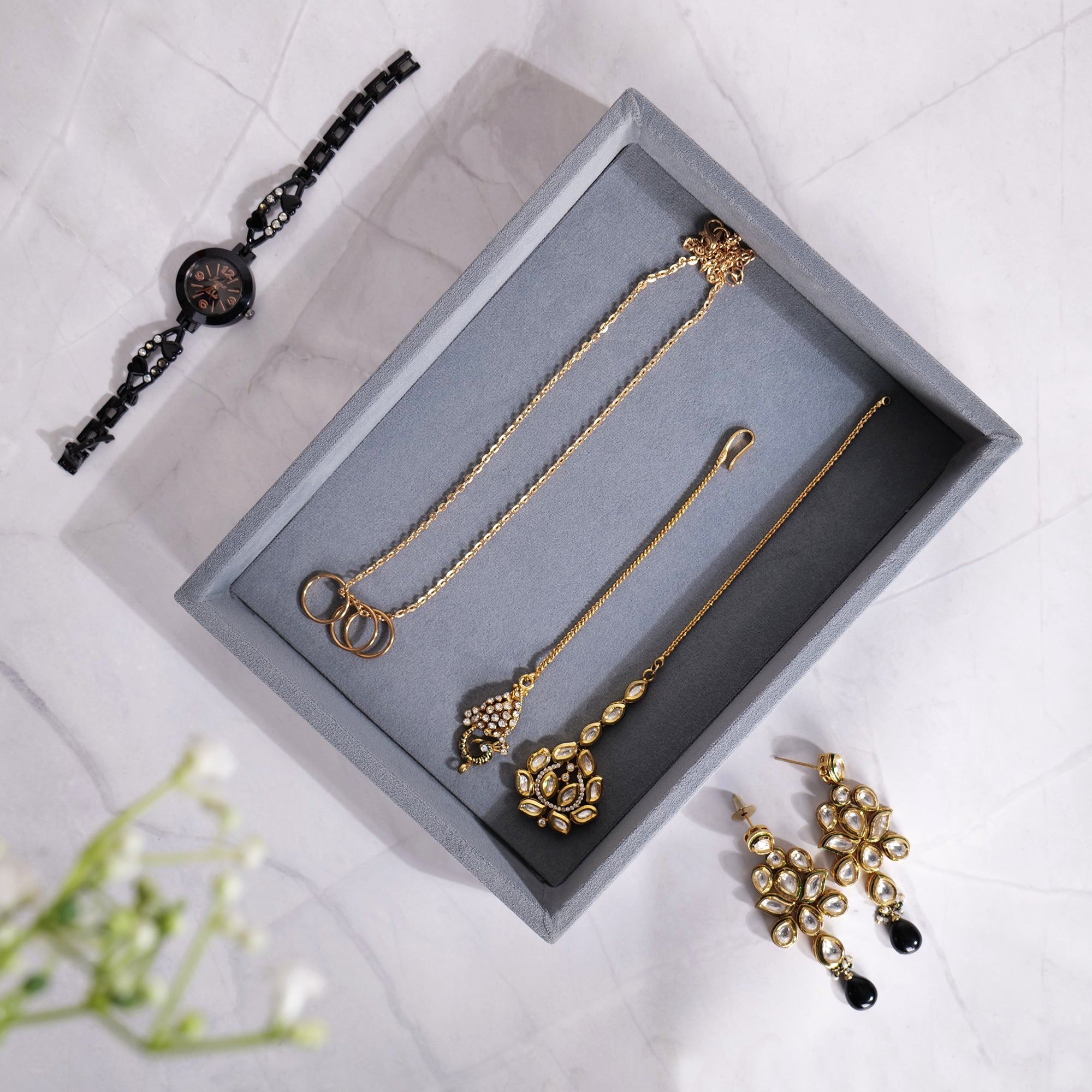 Luxury Small Plain Jewellery Tray